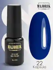 Гель-лак для ногтей Majorik Kapsula, оттенки синего, 18-25, 28, 8 г