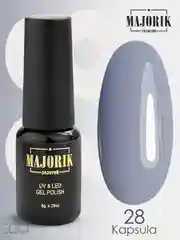 Гель-лак для ногтей Majorik Kapsula, оттенки синего, 18-25, 28, 8 г