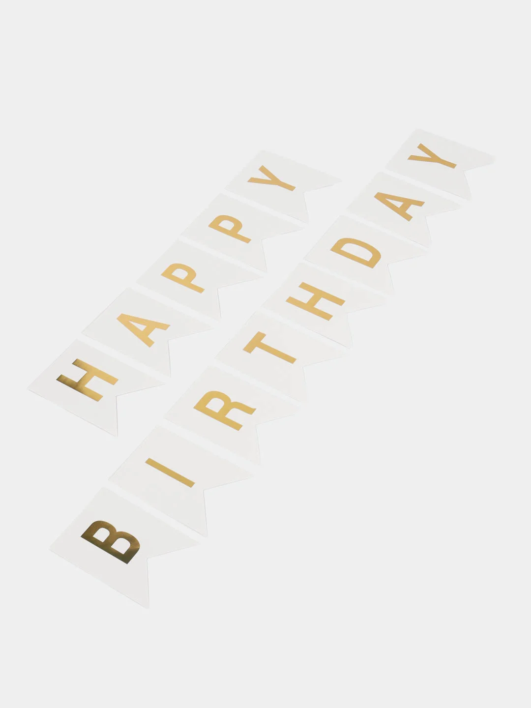 Белый гирлянда "С днем рождения" Happy Birthday