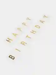 Белый гирлянда "С днем рождения" Happy Birthday