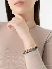Серый женский браслет-цепочка