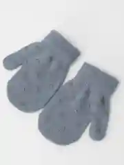 Серый меланж варежки детские