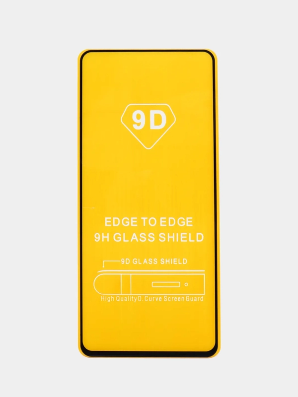 Защитное стекло Xiaomi Redmi Note 9S / Redmi Note 9 Pro, 9D, черное