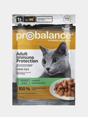 Корм влажный для кошек ProBalance "Immuno Protection", с кроликом в соусе, 28 штук по 85 г