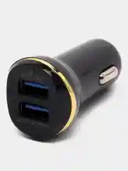Черный автомобильное зарядное устройство, 2 USB, 3.1 А