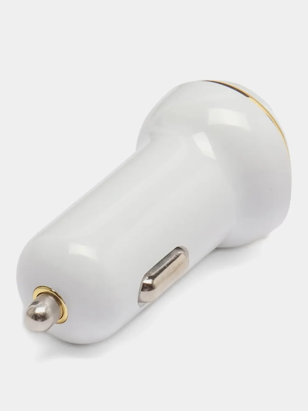 Белый автомобильное зарядное устройство, 2 USB, 3.1 А