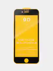 Черный защитное стекло 9D для iPhone 8 черная рамка