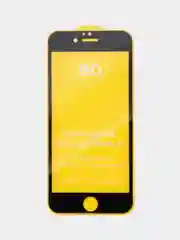 Черный защитное стекло 9D для iPhone 6 черного цвета с олеофобным покрытием