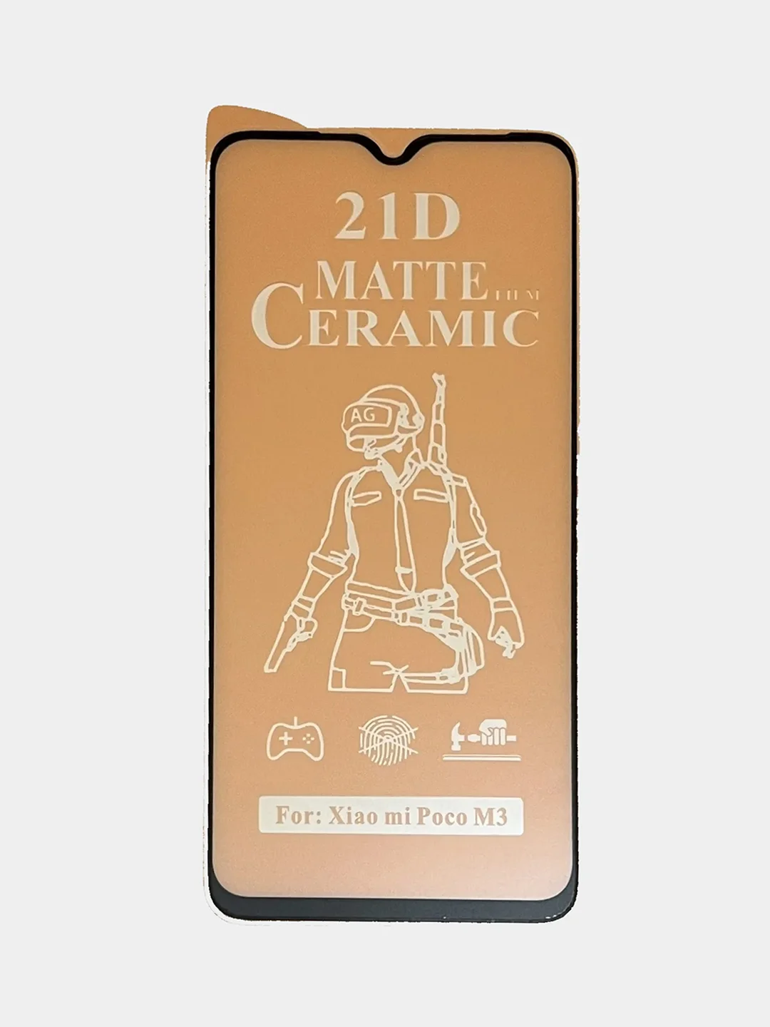 Матовое гибкое защитное стекло для Xiaomi poco M3 / Redmi 9T / Note 8 Pro