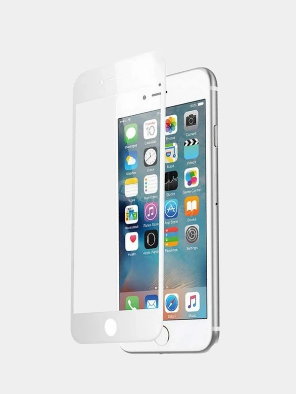 Защитное стекло для iPhone 6 6s 7 8 SE 2020 7+ 8+ на айфон черное белое