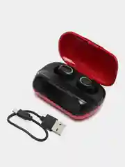 Красный наушники беспроводные XG02, с powerbank