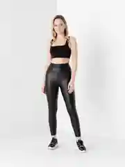 Кожаные женские лосины на флисе, матовые, утепленные легинсы