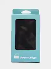 Черный power bank 5000 мАч, внешний аккумулятор, быстрая зарядка powerbank