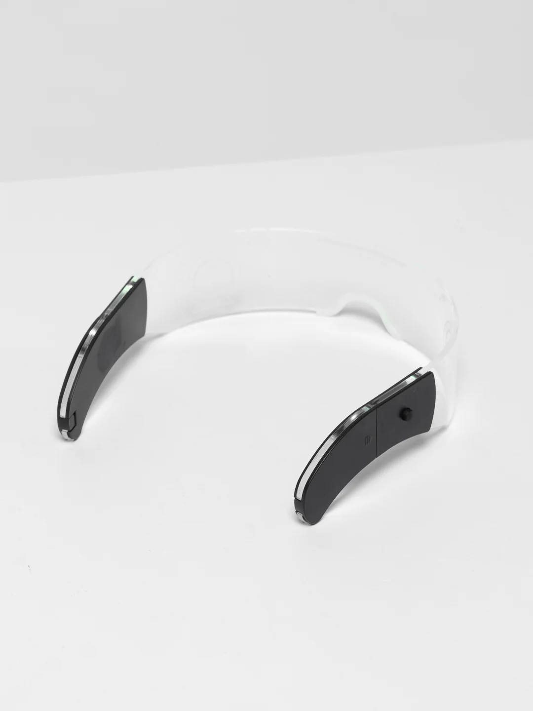 Бордовый очки светящиеся LED, прозрачные, неоновые
