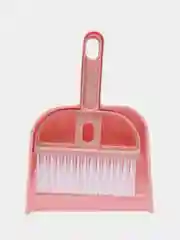 Кораллово-розовый набор для уборки: маленький совок и щетка