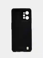 Черный чехол Realme C31 / Реалми С31 пластиковый, под кожу