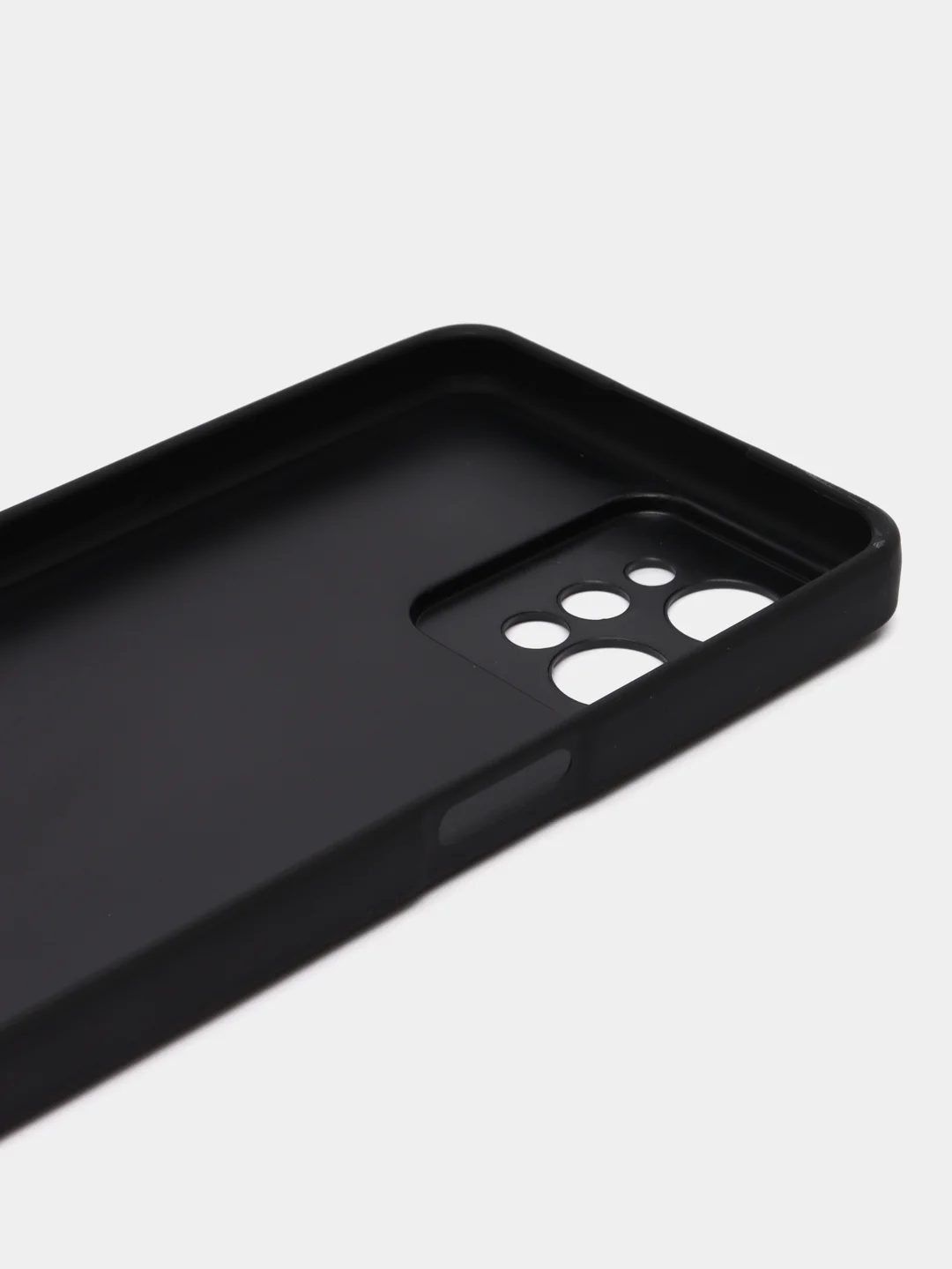 Черный чехол Realme C31 / Реалми С31 пластиковый, под кожу