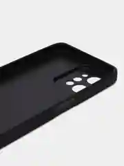 Черный чехол Realme C31 / Реалми С31 пластиковый, под кожу