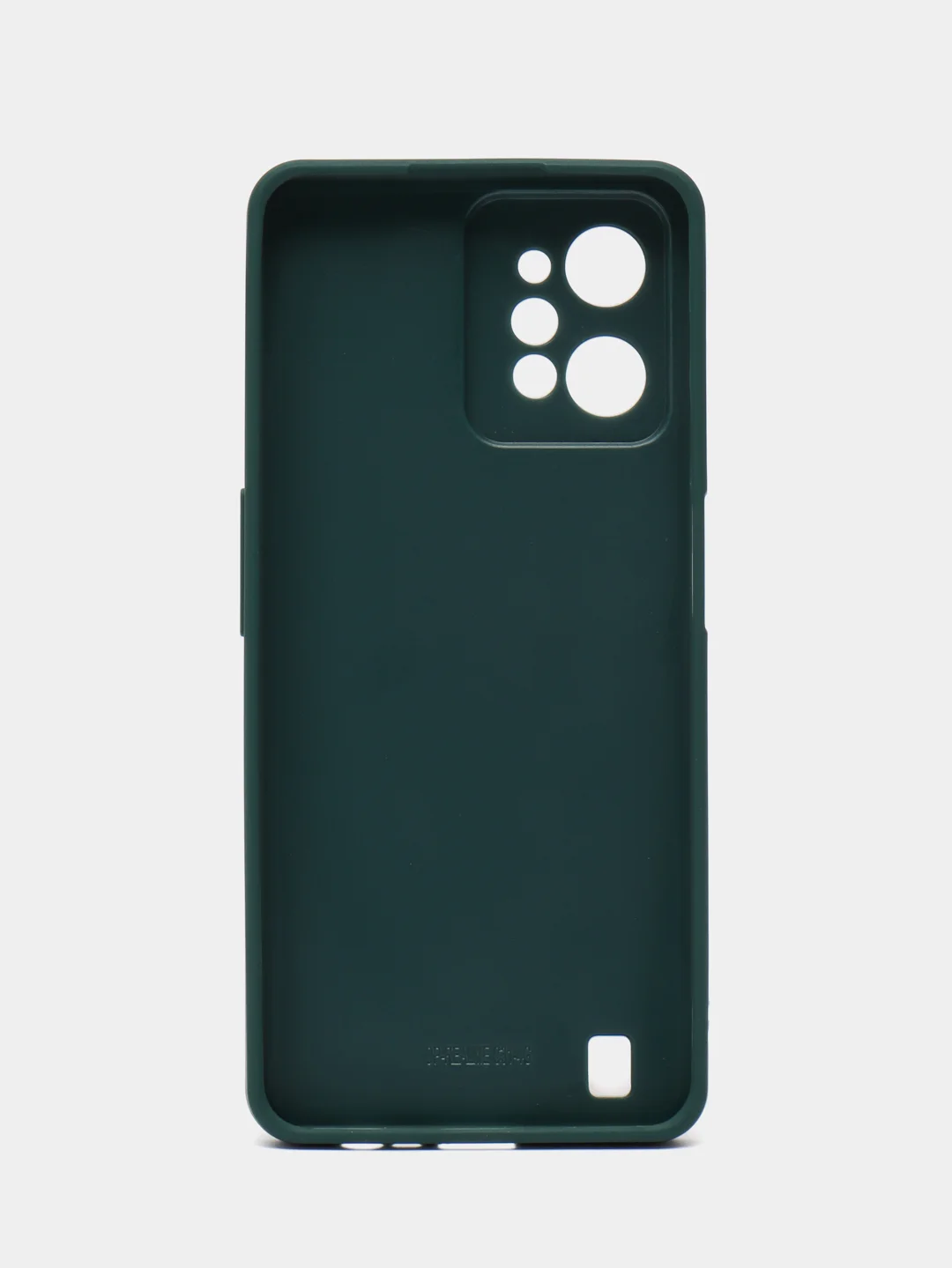 Зеленый чехол Realme C31 / Реалми С31 пластиковый, под кожу