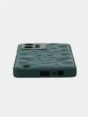 Зеленый чехол Realme C31 / Реалми С31 пластиковый, под кожу