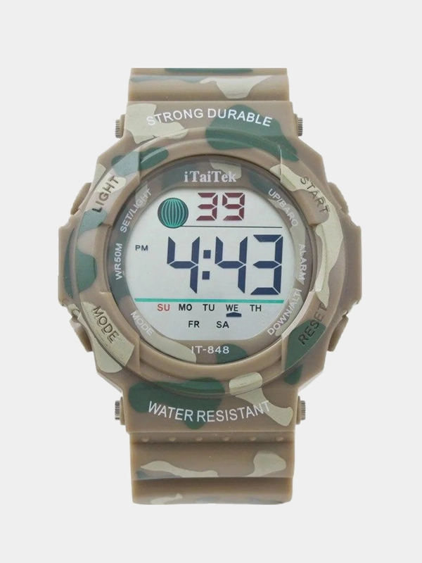 Электронные мужские наручные водонепроницаемые часы iTaiTek IT-848C