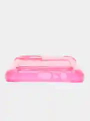 Фуксия чехол противоударный для Realme C11 2021 / C20 Реалми прозрачный, с карманом для карты