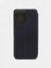 Темно-синий чехол-книжка с визитницей для Realme C30, Narzo 50i защита телефона с отделом для карточки