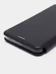 Темно-синий чехол-книжка с визитницей для Realme C30, Narzo 50i защита телефона с отделом для карточки