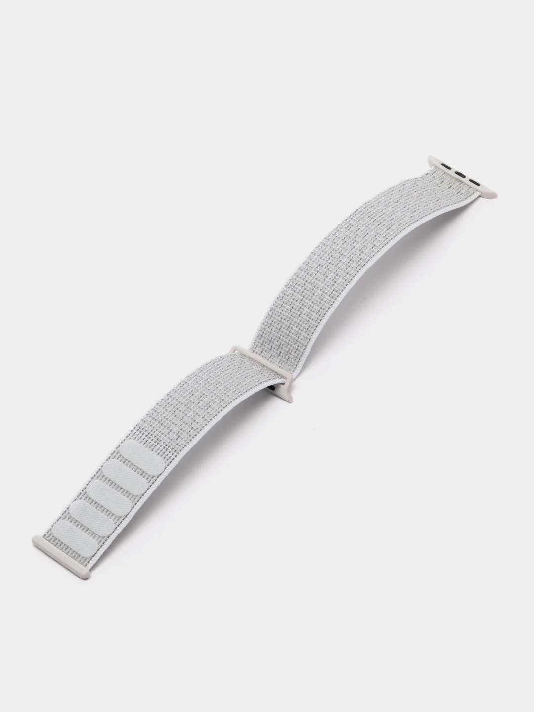 Белый нейлоновый ремешок для смарт часов Apple Watch (Эпл Вотч) 42, 44, 45 мм