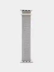Белый нейлоновый ремешок для смарт часов Apple Watch (Эпл Вотч) 42, 44, 45 мм