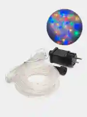 Гирлянда 5 м/ 100 LED ламп/Дюралайт/Разноцветная светодиодная для елки и декора
