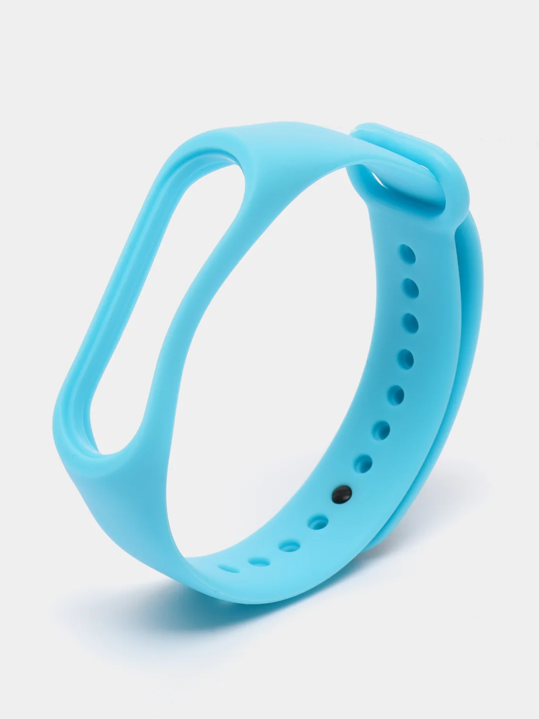 Голубой ремешок для фитнес-браслета Xiaomi Mi Smart Band 3 / 4, силиконовый