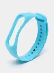 Голубой ремешок для фитнес-браслета Xiaomi Mi Smart Band 3 / 4, силиконовый