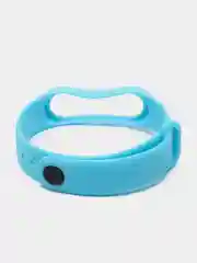 Голубой ремешок для фитнес-браслета Xiaomi Mi Smart Band 3 / 4, силиконовый