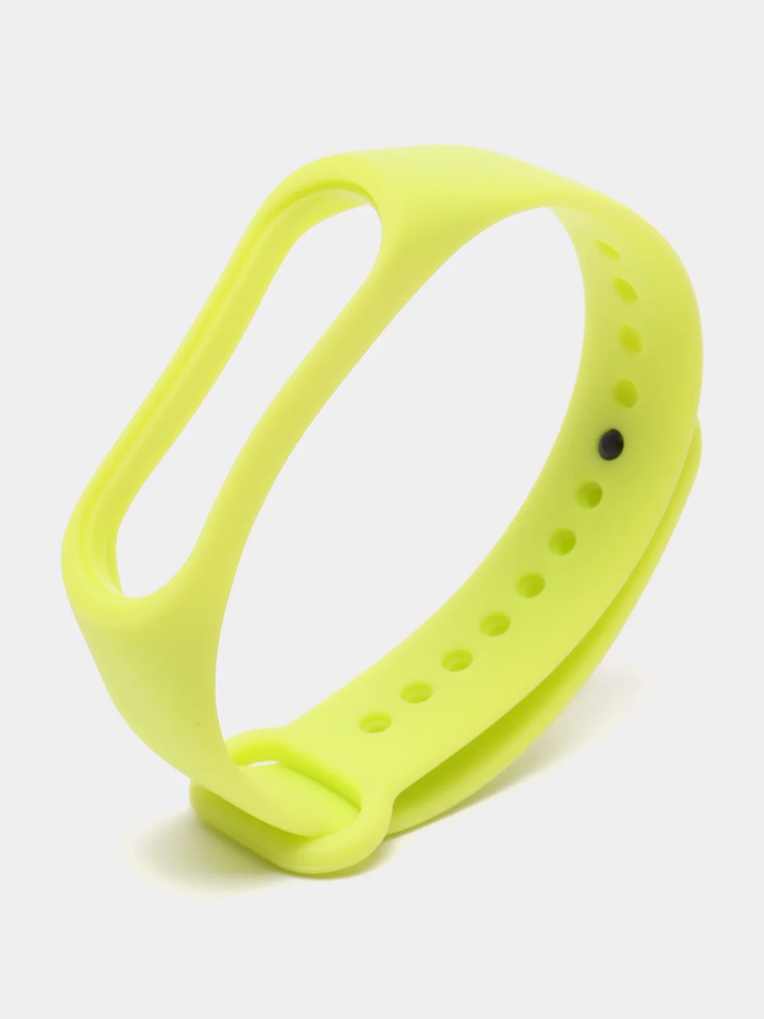 Салатовый ремешок для фитнес-браслета Xiaomi Mi Smart Band 3 / 4, силиконовый