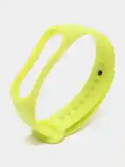 Салатовый ремешок для фитнес-браслета Xiaomi Mi Smart Band 3 / 4, силиконовый