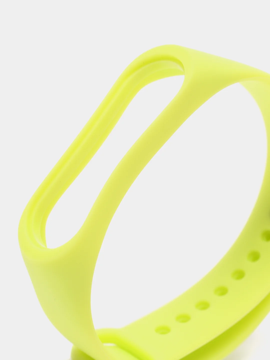 Салатовый ремешок для фитнес-браслета Xiaomi Mi Smart Band 3 / 4, силиконовый