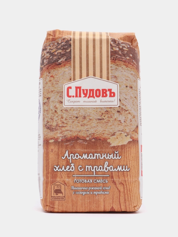 Готовая хлебная смесь С.Пудовъ "Ароматный хлеб с травами", 500 г