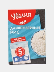 Рис Увелка длиннозерный, шлифованный , 5 х 80 г