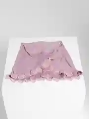 Конфетный хиджаб детский цельный, химар с кружевом и стразами