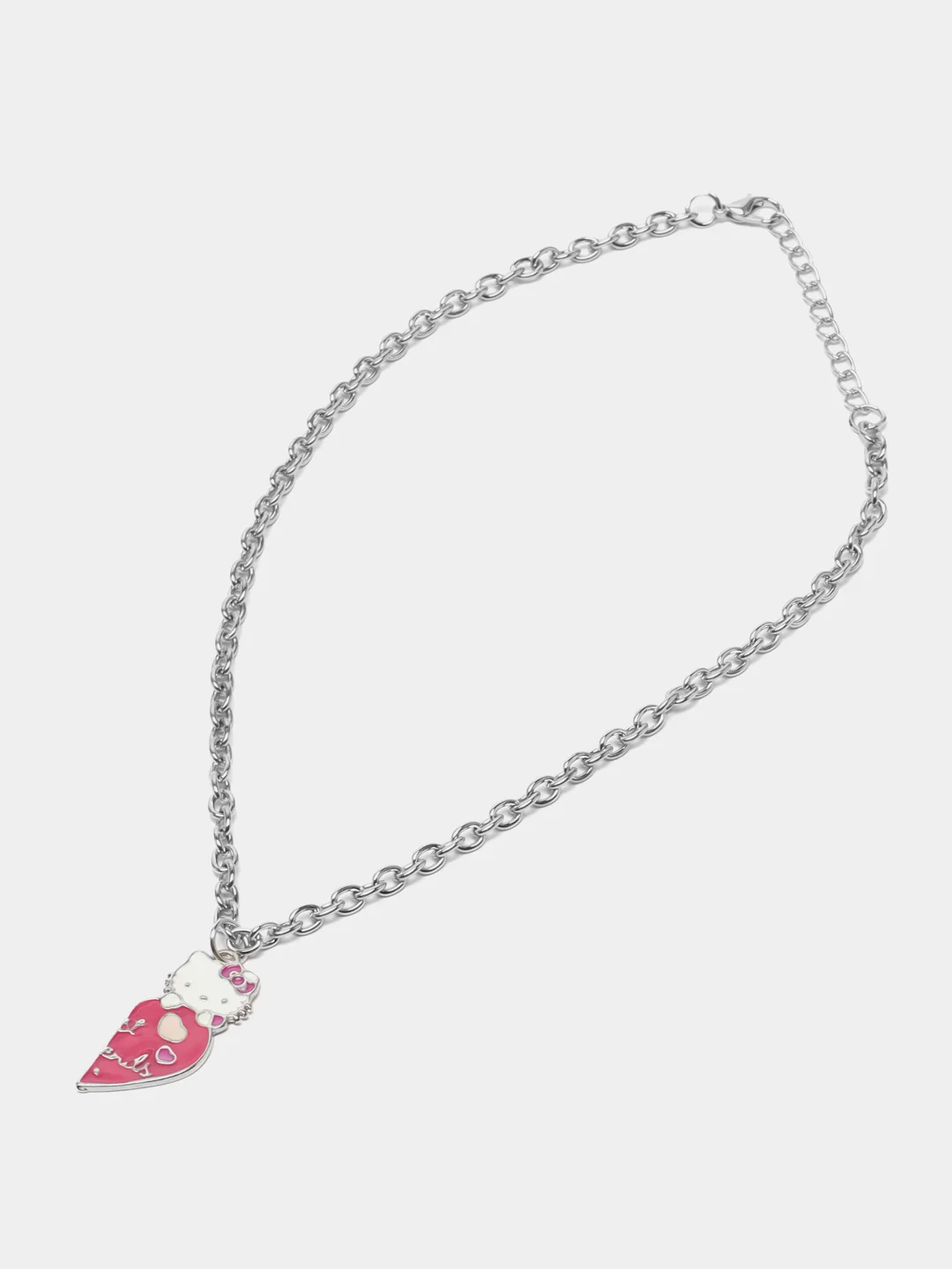 Розовый парные цепочки "Hello Kitty", 60 см
