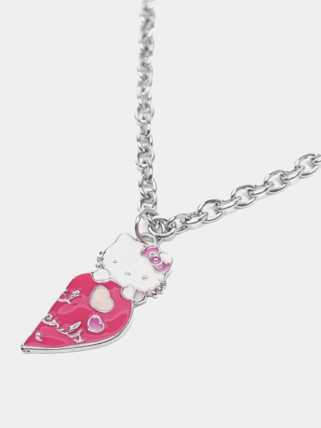 Розовый парные цепочки "Hello Kitty", 60 см