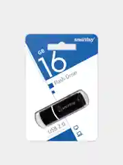 Черный флеш-накопитель USB SmartBuy память 4, 8, 16, 32, 64 Гб