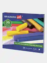 Пастель масляная художественная BRAUBERG ART CLASSIC, 36 цветов, круглое сечение, 181449