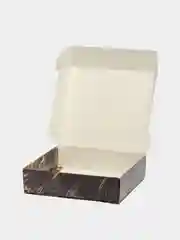 Черный коробка подарочная, складная "Праздник", 20 х 18 х 5 см