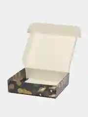 Серый коробка подарочная, складная "Праздник", 20 х 18 х 5 см
