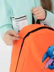 Коралловый рюкзак школьный с принтом для детей и подростков
