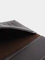 Шоколадный кошелек мужской текстурированный