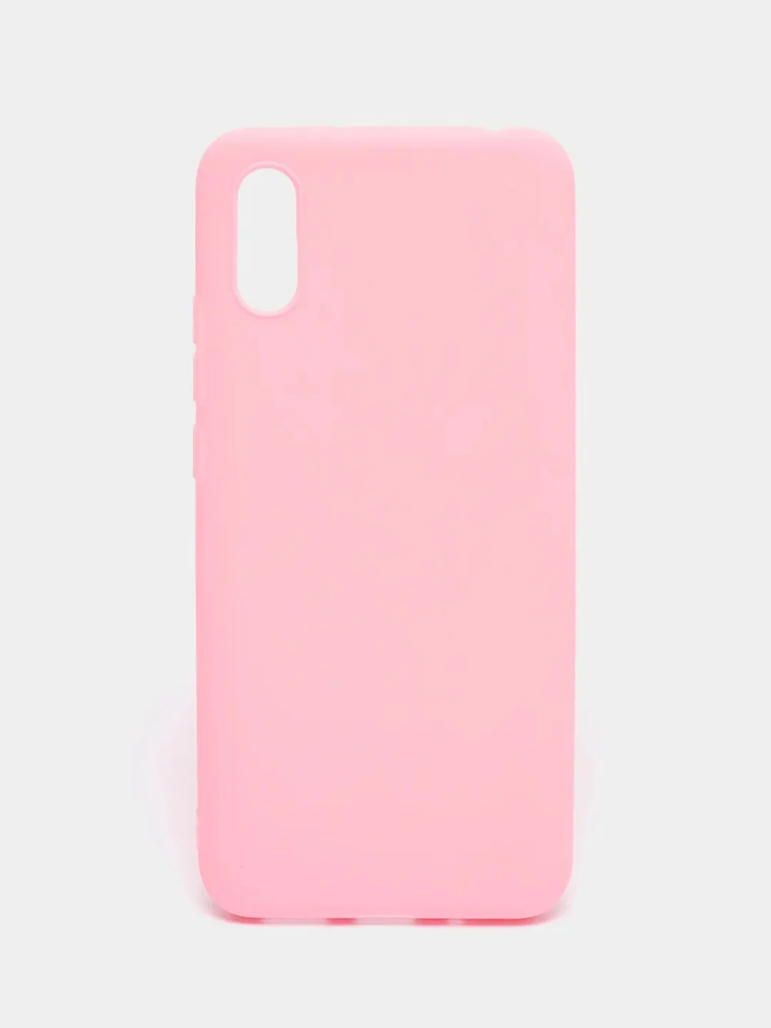 Розовый чехол для Xiaomi Redmi 9A (Сяоми Редми 9А) силиконовый, матовый, цветной