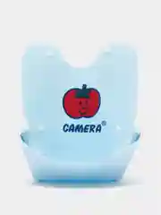Голубой слюнявчик с карманом. CAMERA. Нагрудник